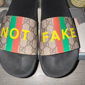 Original Gucci slides with box! Just wore twice!